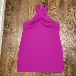 Trina Turk halter type dress in fuchsia. Probably a size 10.